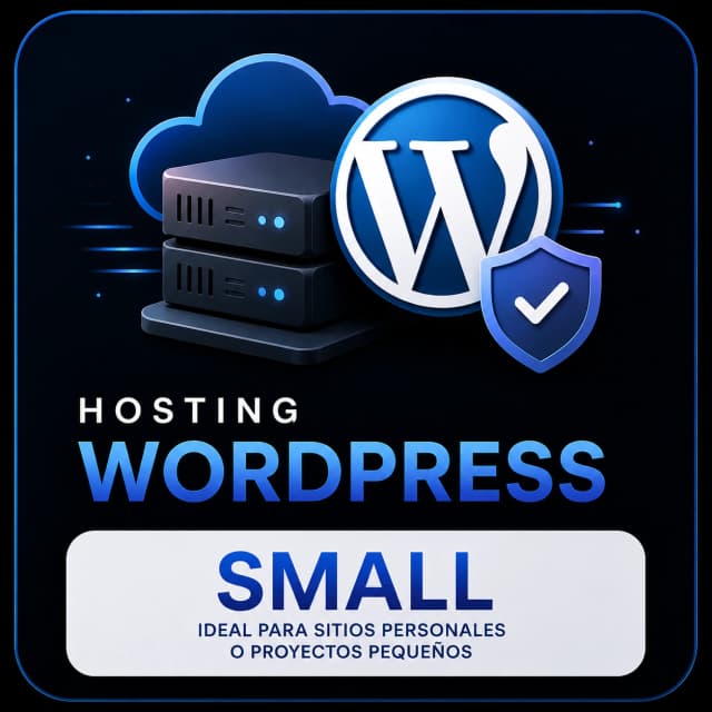 Wordpress Hosting Small - Mensual