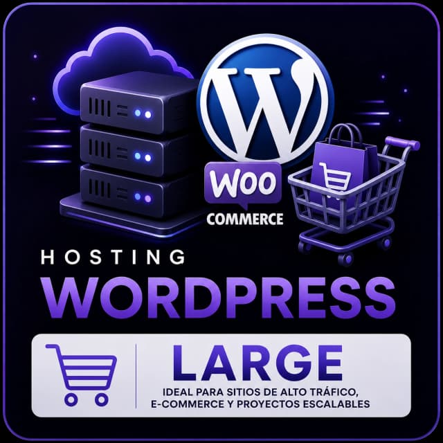 Wordpress Hosting Large - Mensual