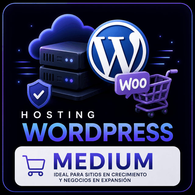Wordpress Hosting Medium - Mensual